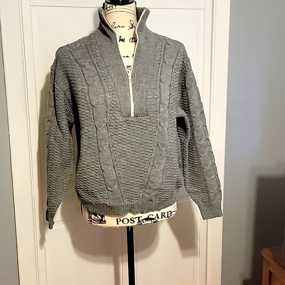 Cable knit sweater